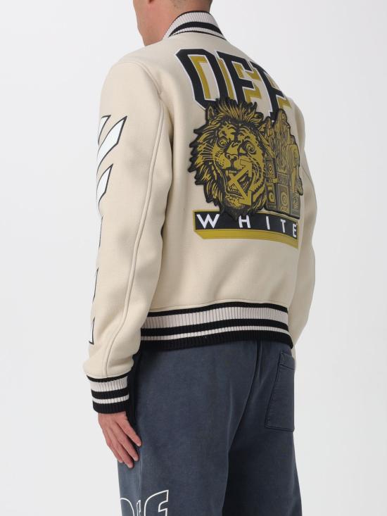 25FW 오프화이트 봄버 자켓 OMEH053F25FAB002 1784 Beige - OFF WHITE