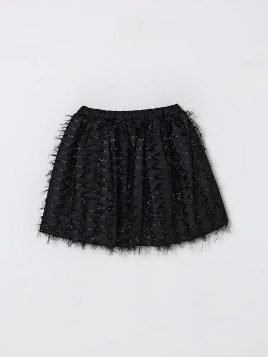 25FW [키즈] 시모네타 스커트 SX7A21O0065 930 Black - SIMONETTA