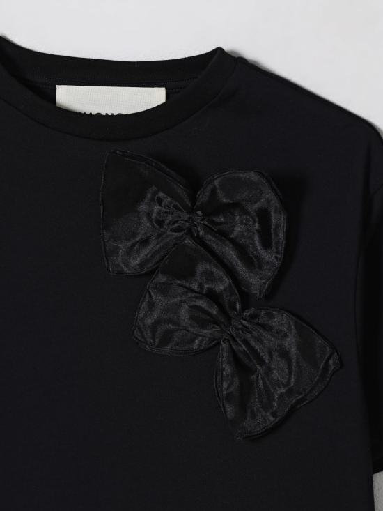 25FW [키즈] 시모네타 티셔츠 SX8A01J0177 930 Black - SIMONETTA