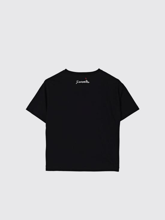 25FW [키즈] 시모네타 티셔츠 SX8A01J0177 930 Black - SIMONETTA