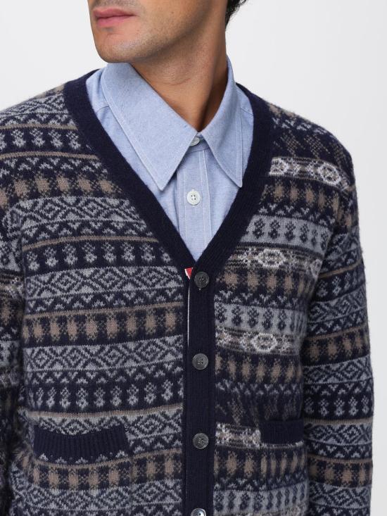 25FW 톰브라운 스웨터 MKC598FY1026 415 Navy - THOM BROWNE