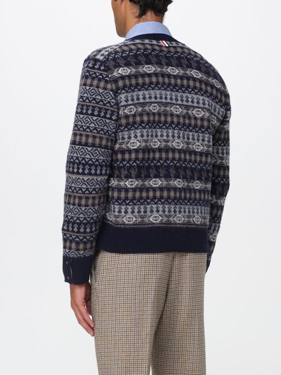 25FW 톰브라운 스웨터 MKC598FY1026 415 Navy - THOM BROWNE