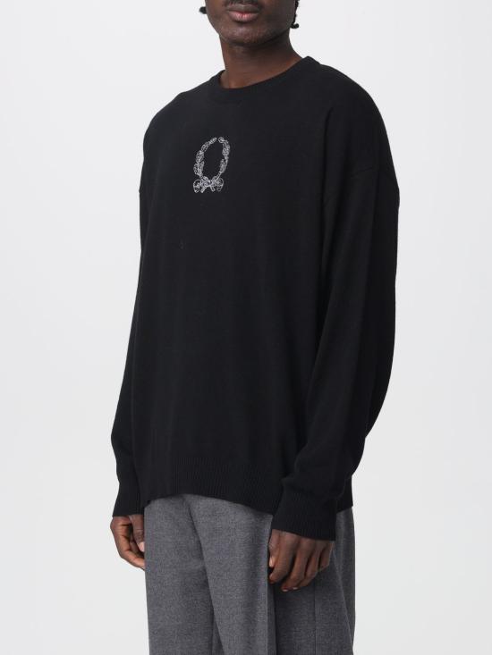 25FW 모스키노 스웨터 09255202 0555 Black - MOSCHINO