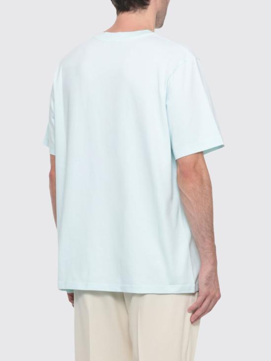 25FW 카사블랑카 반팔 티셔츠 MAW25JTS001 07 Blue - CASABLANCA