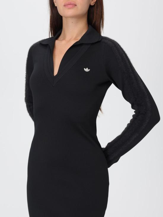 25FW 아디다스 롱 슬리브 칼라 드레스 KB3069 Black - ADIDAS