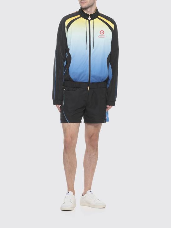 25FW 카사블랑카 숏팬츠 MAW25TR348 01 Black - CASABLANCA