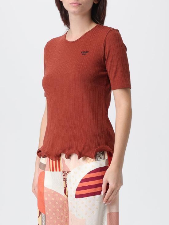 25FW 펜디 반팔 티셔츠 FS9750AVFE F1T6K Red - FENDI