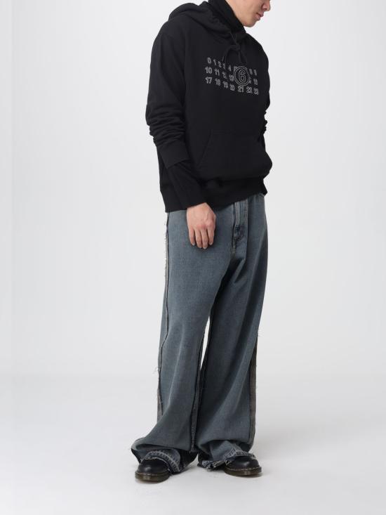 25FW MM6 메종마르지엘라 뉴메릭 후드 티셔츠 SH0GU0035M25025 900 Black - MM6 MAISON MARGIELA