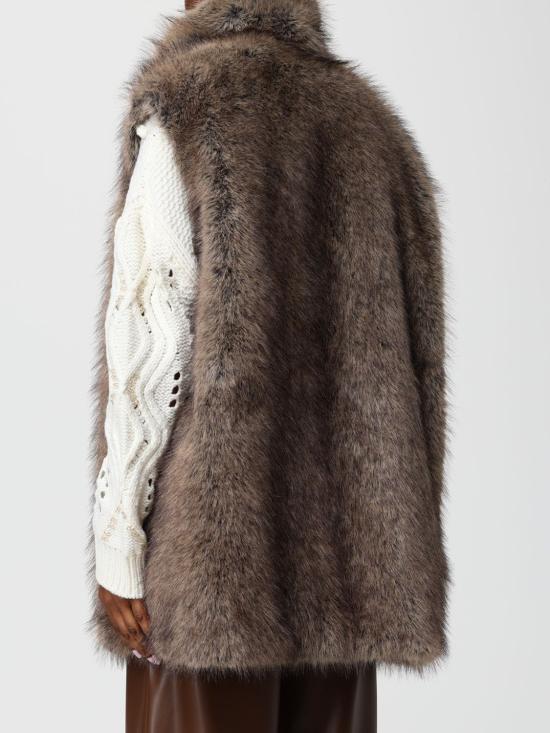 25FW 리우조 코트 MF5495E1095 M9873 Brown - LIU JO