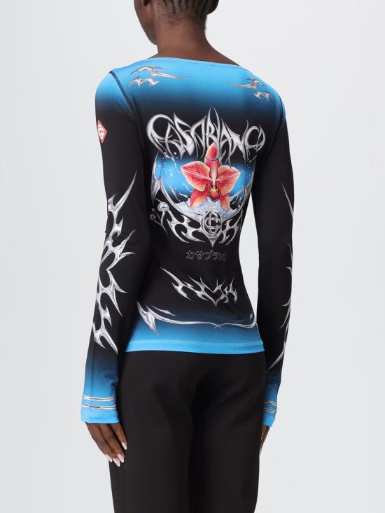 25FW 카사블랑카 긴팔 티셔츠 WAW25JTP404 01 Multicolor - CASABLANCA