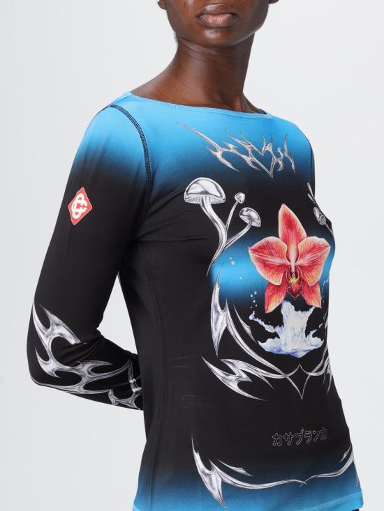 25FW 카사블랑카 긴팔 티셔츠 WAW25JTP404 01 Multicolor - CASABLANCA