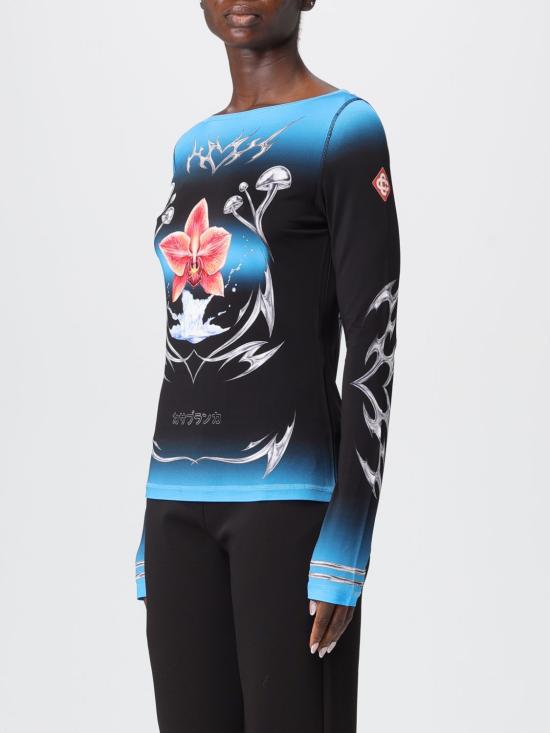 25FW 카사블랑카 긴팔 티셔츠 WAW25JTP404 01 Multicolor - CASABLANCA