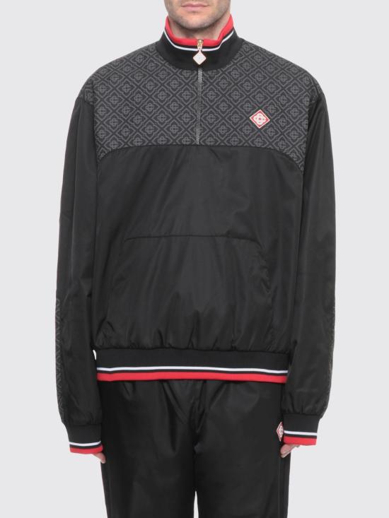 25FW 카사블랑카 긴팔 티셔츠 MAW25JTP397 01 Black