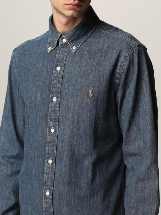 25FW 폴로 랄프로렌 클래식 플리스 후드 집업 710548539 001 Denim - POLO RALPH LAUREN