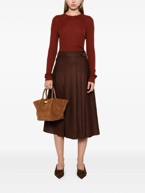 25FW 가브리엘라허스트 긴팔 티셔츠 1259246BURNTSIENNA Brown - GABRIELA HEARST