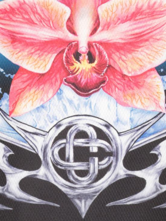 25FW 카사블랑카 반팔 티셔츠 MAW25JTP248 02 Black - CASABLANCA