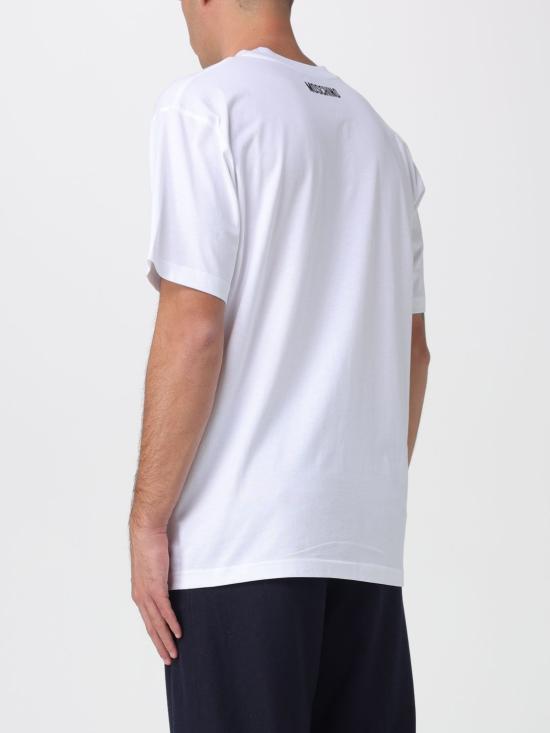 25FW 모스키노 반팔 티셔츠 07145241 1001 White - MOSCHINO