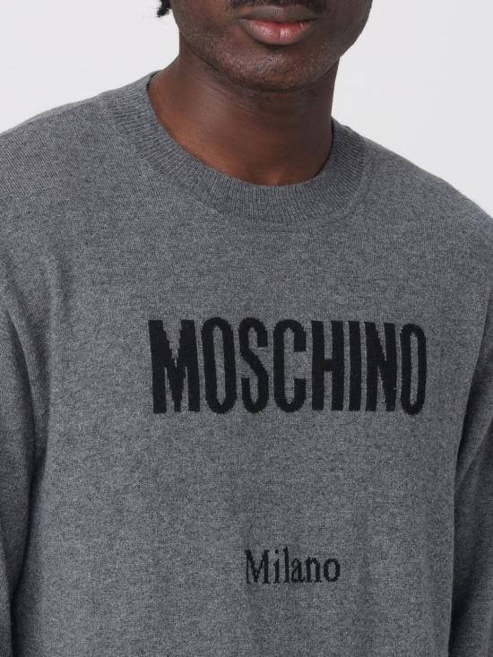 25FW 모스키노 스웨터 09315202 0506 Grey - MOSCHINO