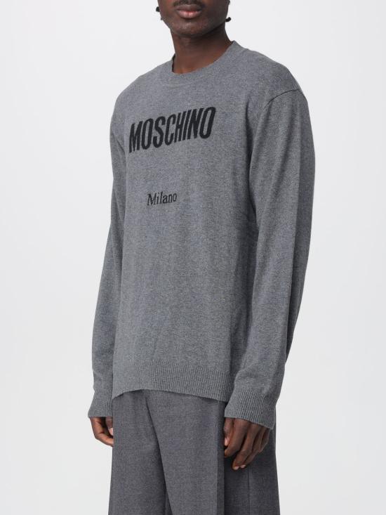 25FW 모스키노 스웨터 09315202 0506 Grey - MOSCHINO