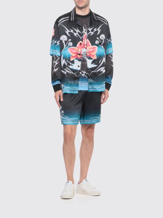 25FW 카사블랑카 숏팬츠 MAW25TR012 04 Black - CASABLANCA