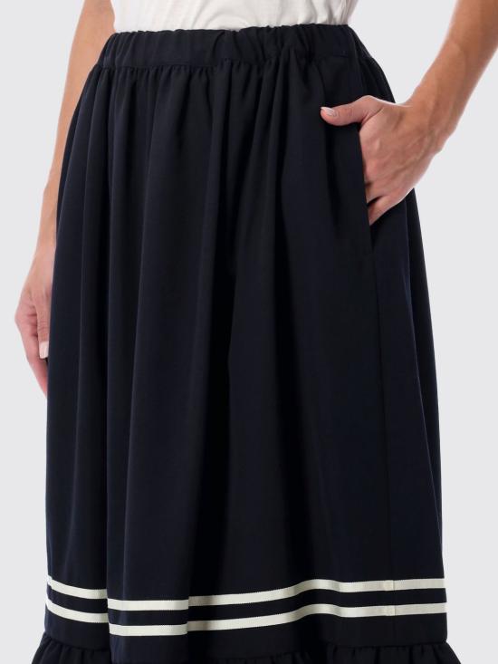 25FW 꼼데가르송 미디 스커트 NPS002 2 Blue - COMME DES GARCONS