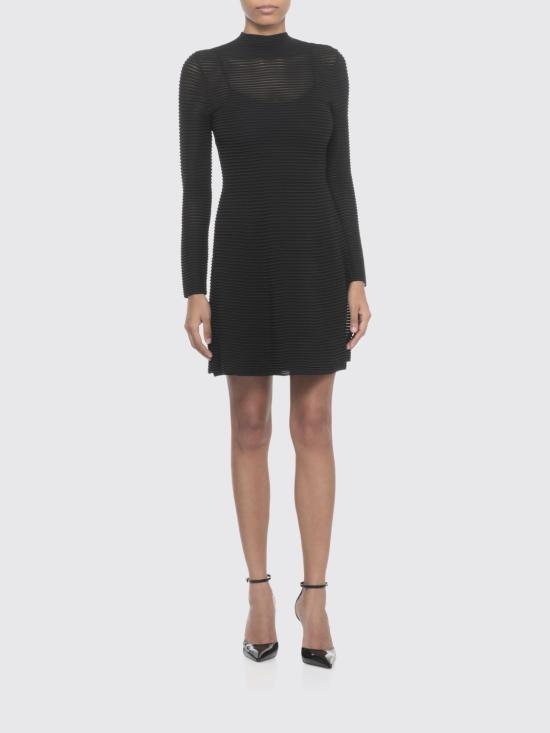 25FW 로테이트 롱 원피스 114727 100 Black