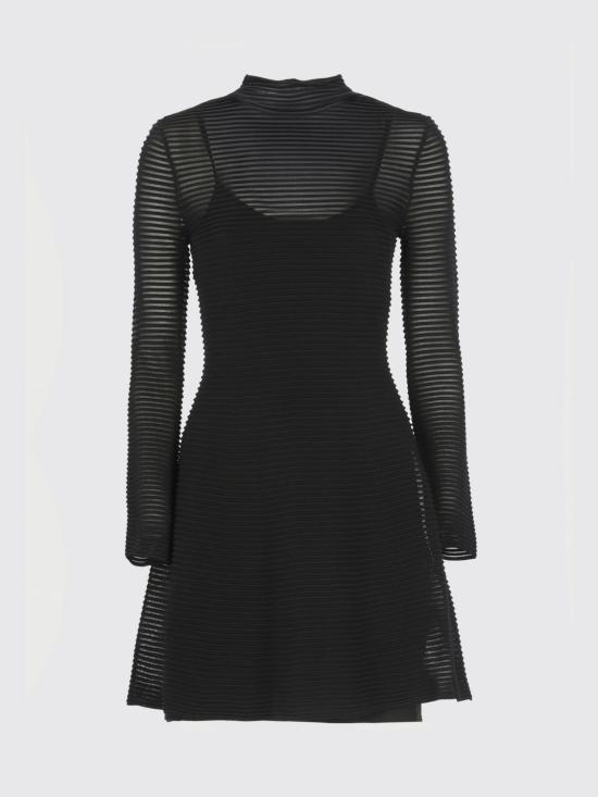 25FW 로테이트 롱 원피스 114727 100 Black - ROTATE