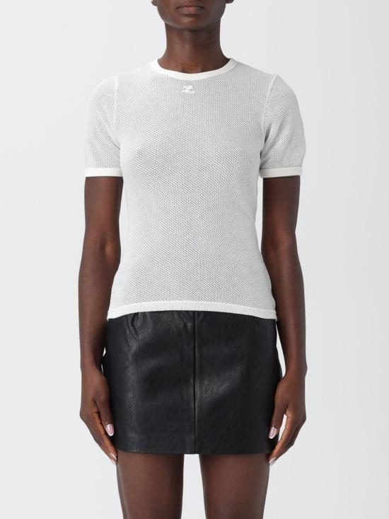 25FW 쿠레쥬 반팔 티셔츠 125JTS017JS0069 0001 White