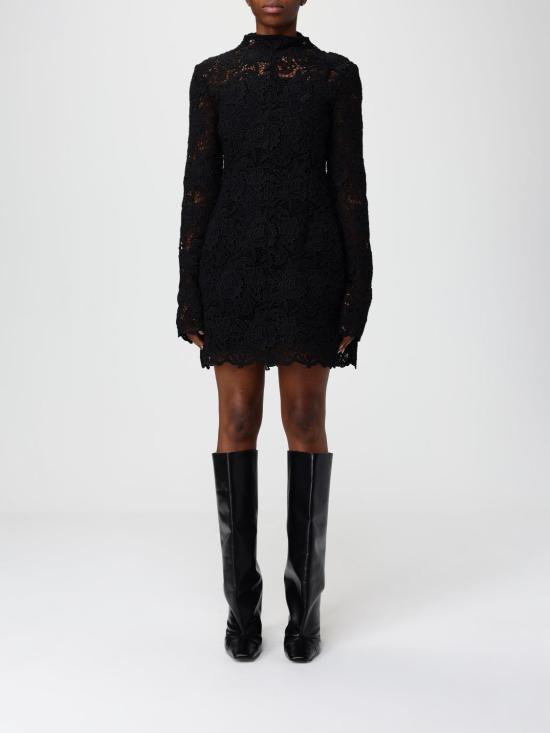 25FW 스포트막스 롱 원피스 2522326022600 005 Black