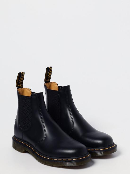 25FW 닥터마틴 2976 옐로우 스티치 스무스 레더 첼시 부츠 22227001 Black - DR.MARTENS