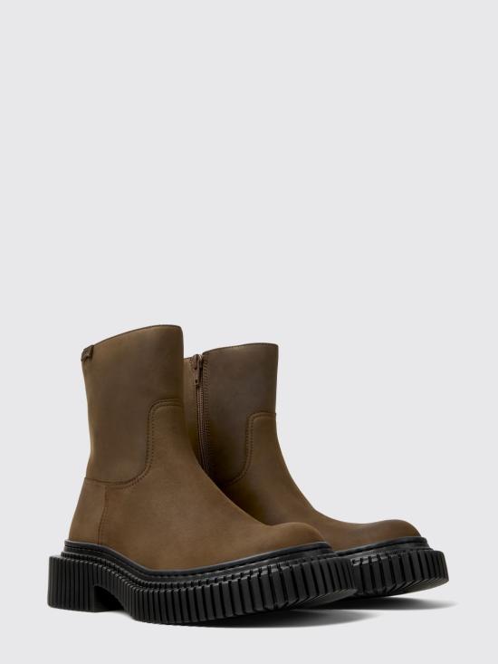 25FW 캠퍼 PIX BERLIN 픽스 베를린 레더 미드부츠 K400809 002 PIX BERLIN 0 Brown - CAMPER