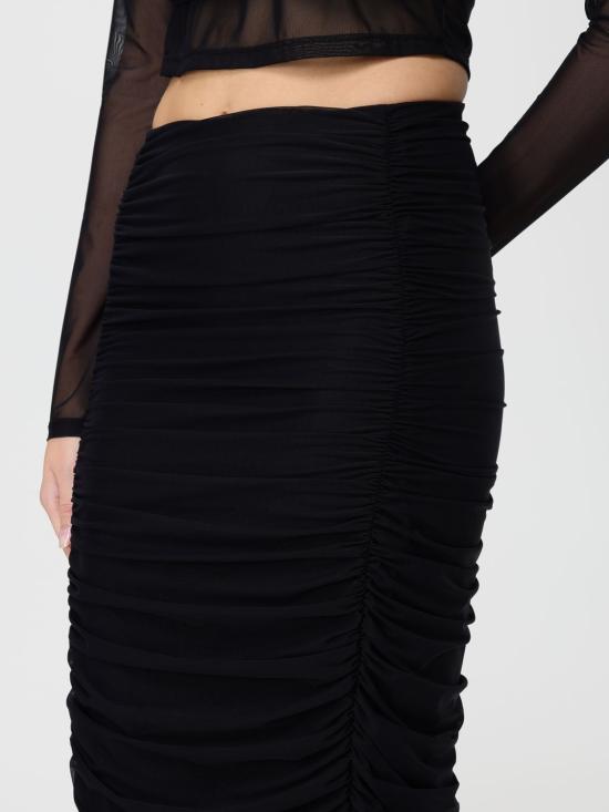 25FW 마 데 마가리타스 미디 스커트 MMABW01364 NE01 Black - MAR DE MARGARITAS