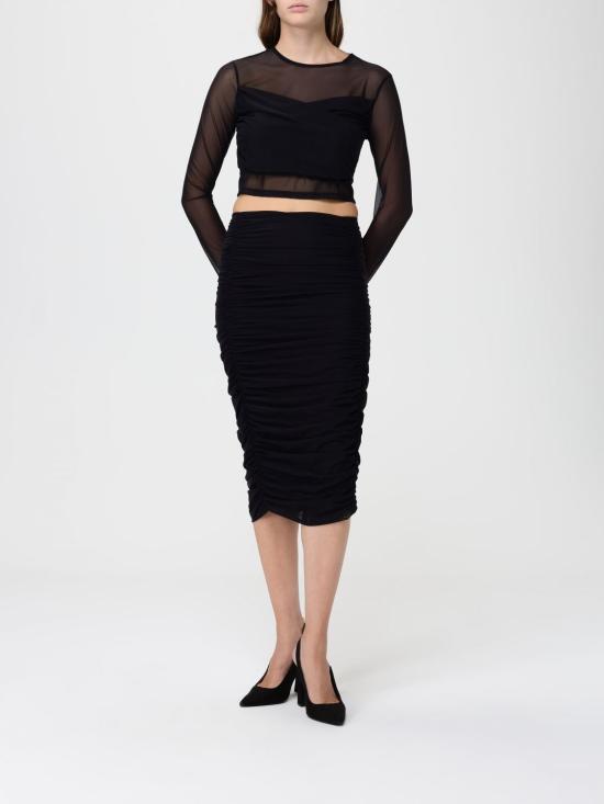 25FW 마 데 마가리타스 미디 스커트 MMABW01364 NE01 Black - MAR DE MARGARITAS