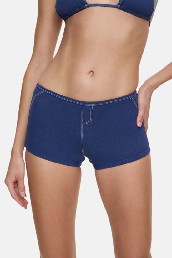  프랭키 비키니 비키니 수영복 프랭키스 비키니 캐스터 데님 바텀 - FRANKIES BIKINIS