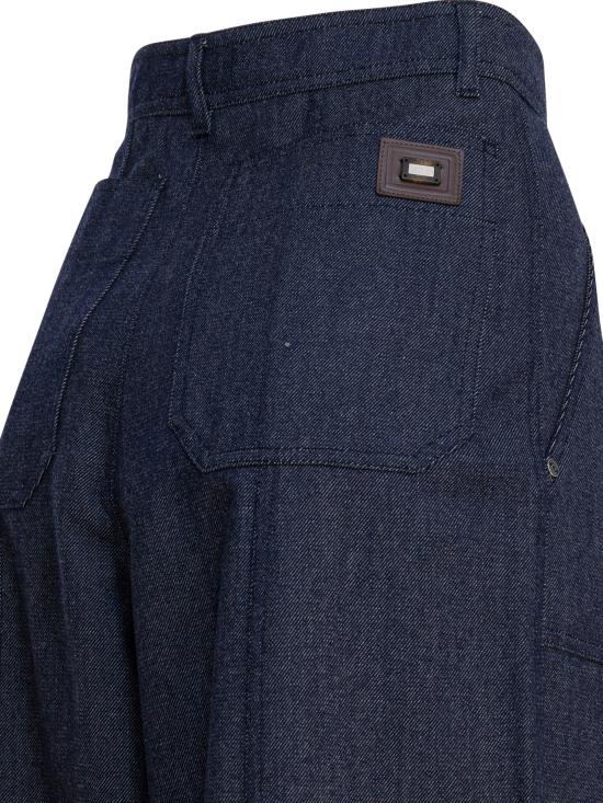 25FW 막스마라 스트레이트 팬츠 2521136022ABETAIA048 Blue - MAX MARA
