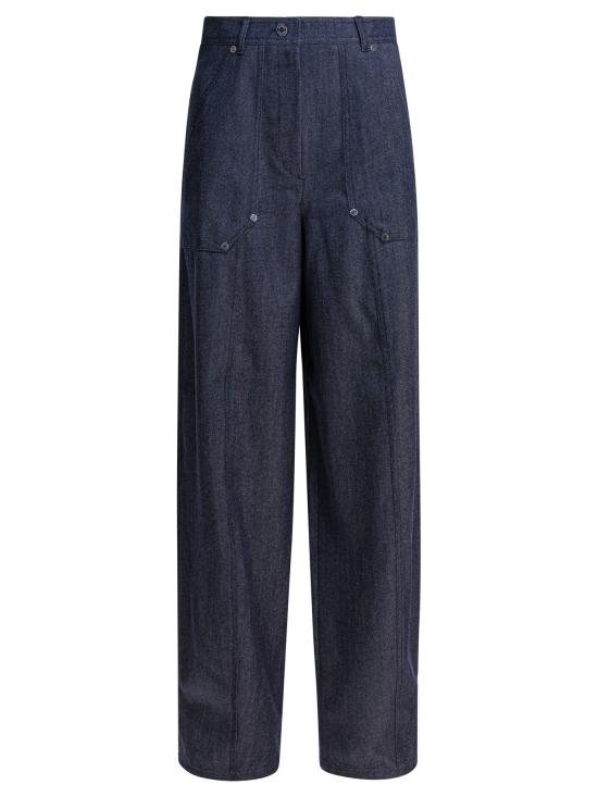 25FW 막스마라 스트레이트 팬츠 2521136022ABETAIA048 Blue