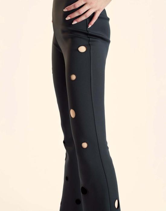  신시아 로리 스트레이트 팬츠 신시아 로울리 피카부 본디드 팬츠 블랙 - CYNTHIA ROWLEY