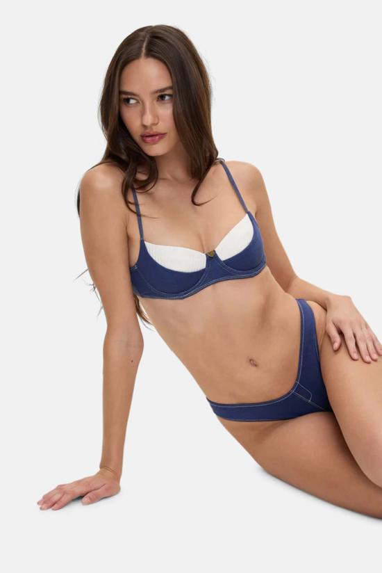  프랭키 비키니 비키니 수영복 프랭키스 비키니 졸린 데님 비키니 탑 - FRANKIES BIKINIS