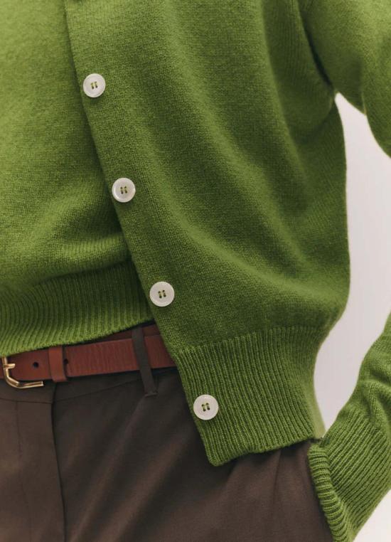  도우터 가디건 &딸 에이다 카디건 그린 - &DAUGHTER