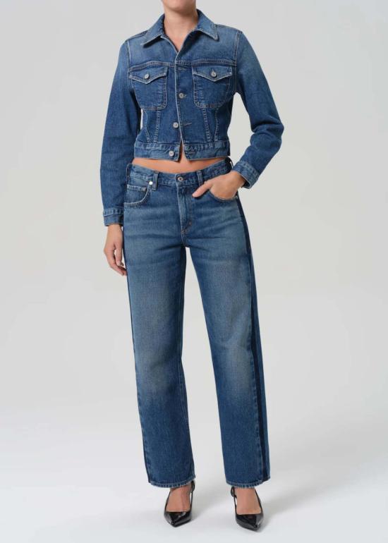  시티즌 오브 휴머니티 데님 자켓 샤리스 슈렁큰 재킷 - CITIZEN OF HUMANITY