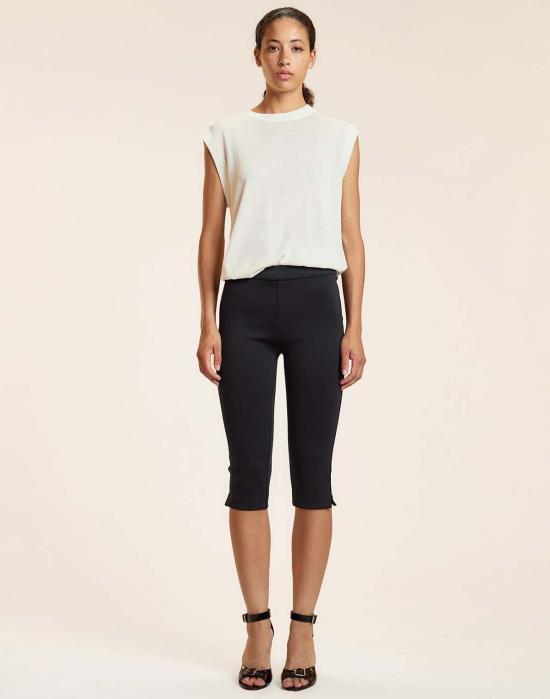  신시아 로리 크롭 팬츠 신시아 로울리 본디드 카프리 블랙 - CYNTHIA ROWLEY
