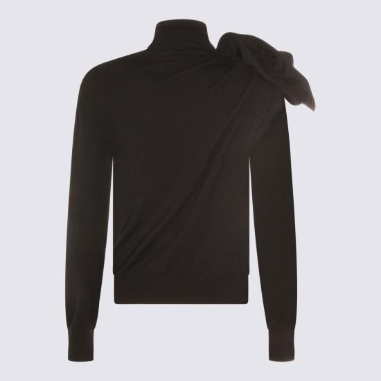 25FW 모스키노 터틀넥 252D090354010555 Black - MOSCHINO