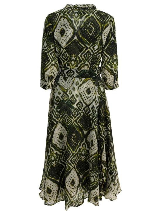 25FW 사만다 성 원피스 ASTERTIE DYE MALDIVES IVORY OLIVE GREEN - SAMANTHA SUNG