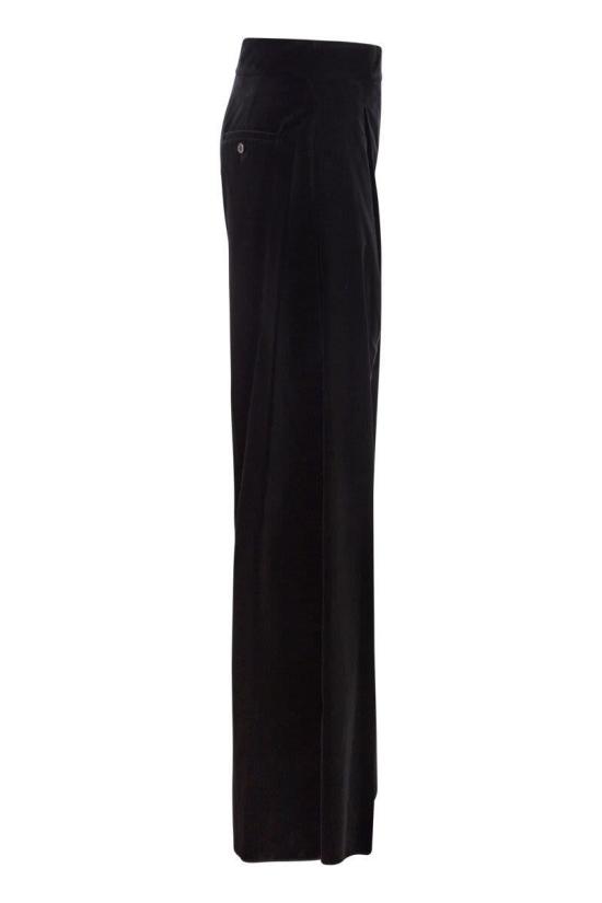 25FW 막스마라 스트레이트 팬츠 2521136403600 003 Black - MAX MARA