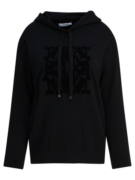 25FW 막스마라 후드 티셔츠 2521366222TADDEO016 Black