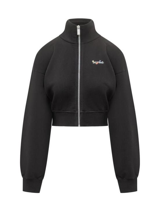 25FW 오프화이트 스웨터 OWBE006F25FLE002 1001 Black