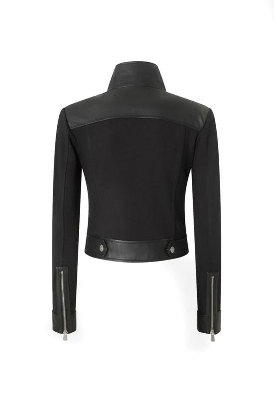 25FW 핑코 가죽 자켓 105367Y75KZ99 Black - PINKO