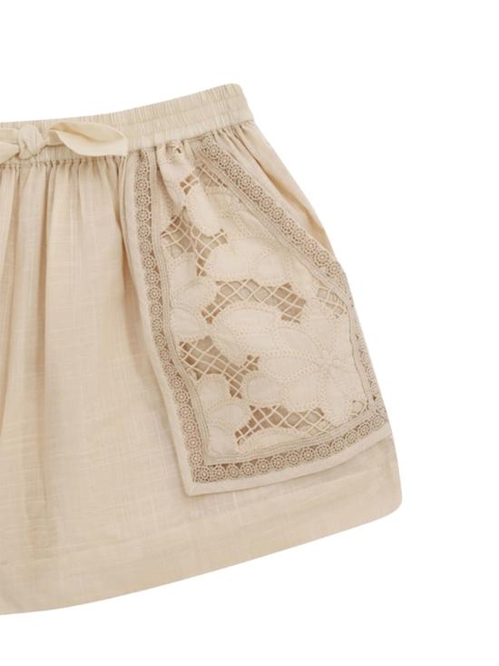 25FW [키즈] 짐머만 쇼츠/버뮤다 3865ASS252K TEA BEIGE - ZIMMERMANN