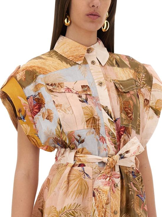 25FW 짐머만 점프수트 4235YSS253 SPLI MULTICOLOUR - ZIMMERMANN