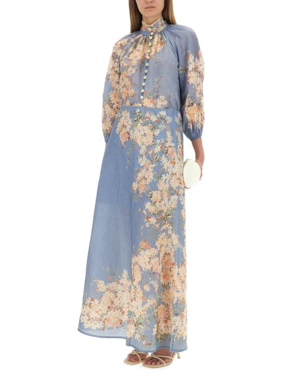 25FW 짐머만 블라우스 3548TSS255 TLBLBTFLO BABY BLUE - ZIMMERMANN